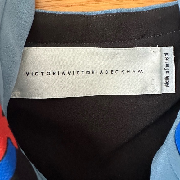 Victoria Beckham Black Dress with Blue and Red strawberries size 4 - Picture 3 of 11